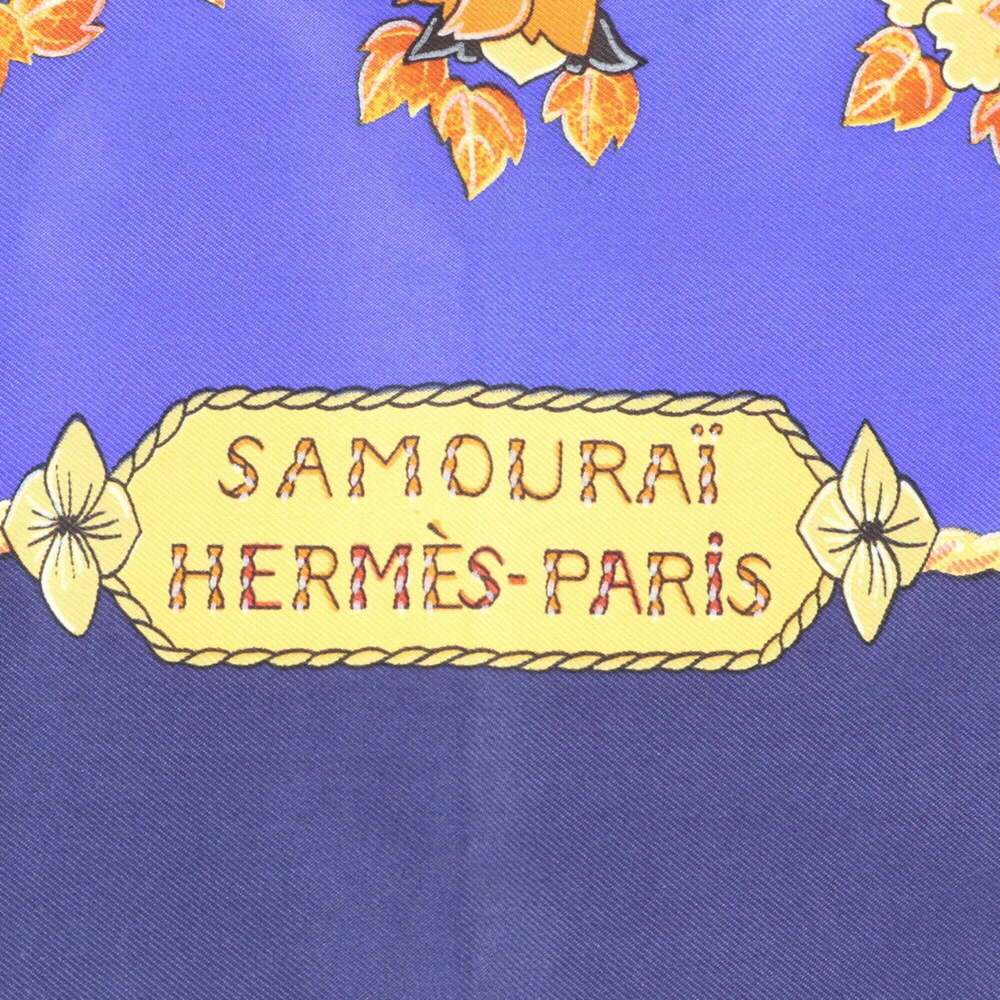 HERMES Black Silk Scarf - Picture 7 of 9